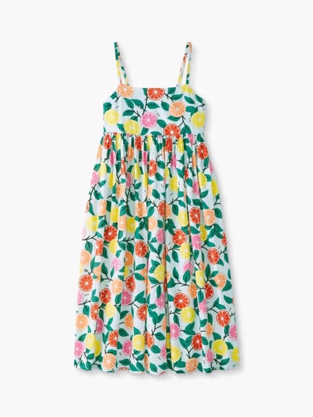 Hanna Andersson Printed Summer Dress in Sweet Citrus Size Small